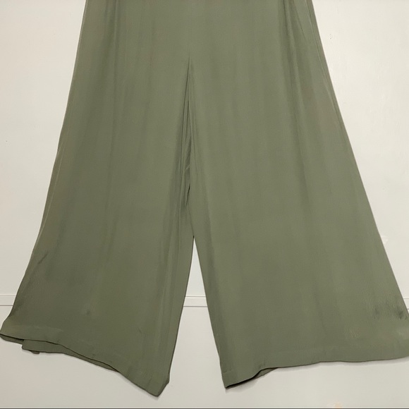 Leith Wide Leg High Waist Green Pants - Picture 7 of 11